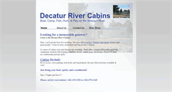Desktop Screenshot of decaturrivercabins.com
